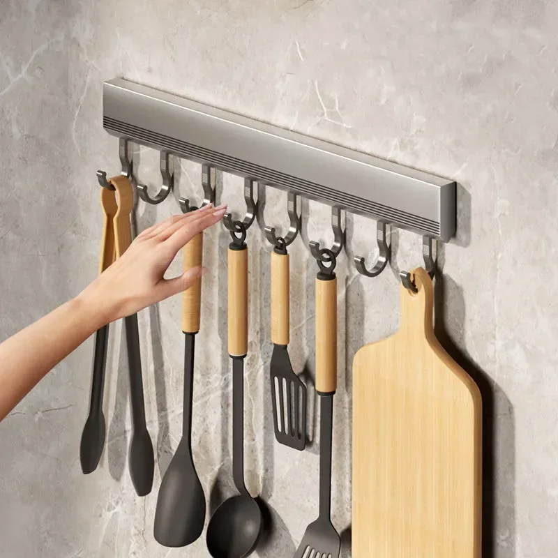 Commercial Kitchen Rack - Kitchen Storage Rack Aluminum Alloy Hook