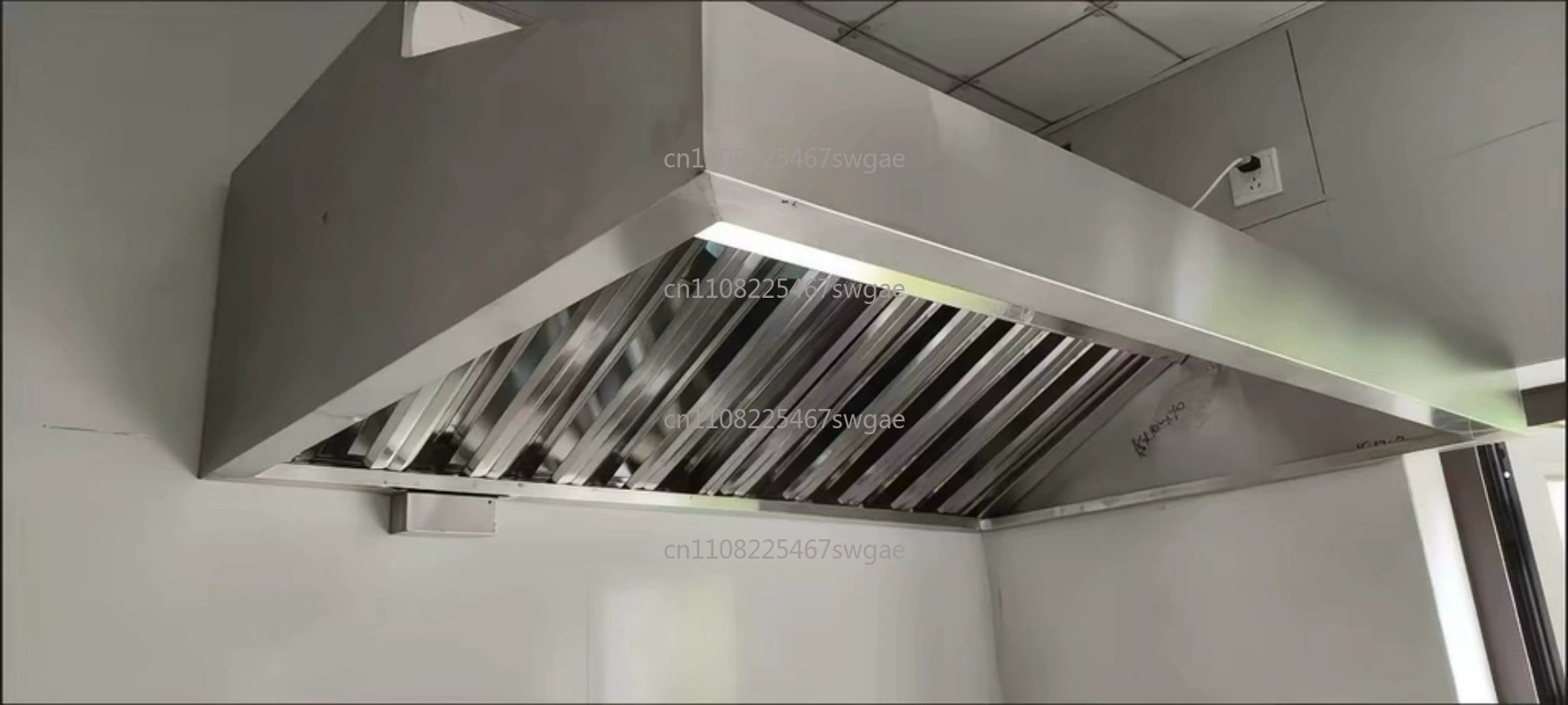 Commercial Kitchen Hoods - Steel Kitchen Exhaust Hood High Power