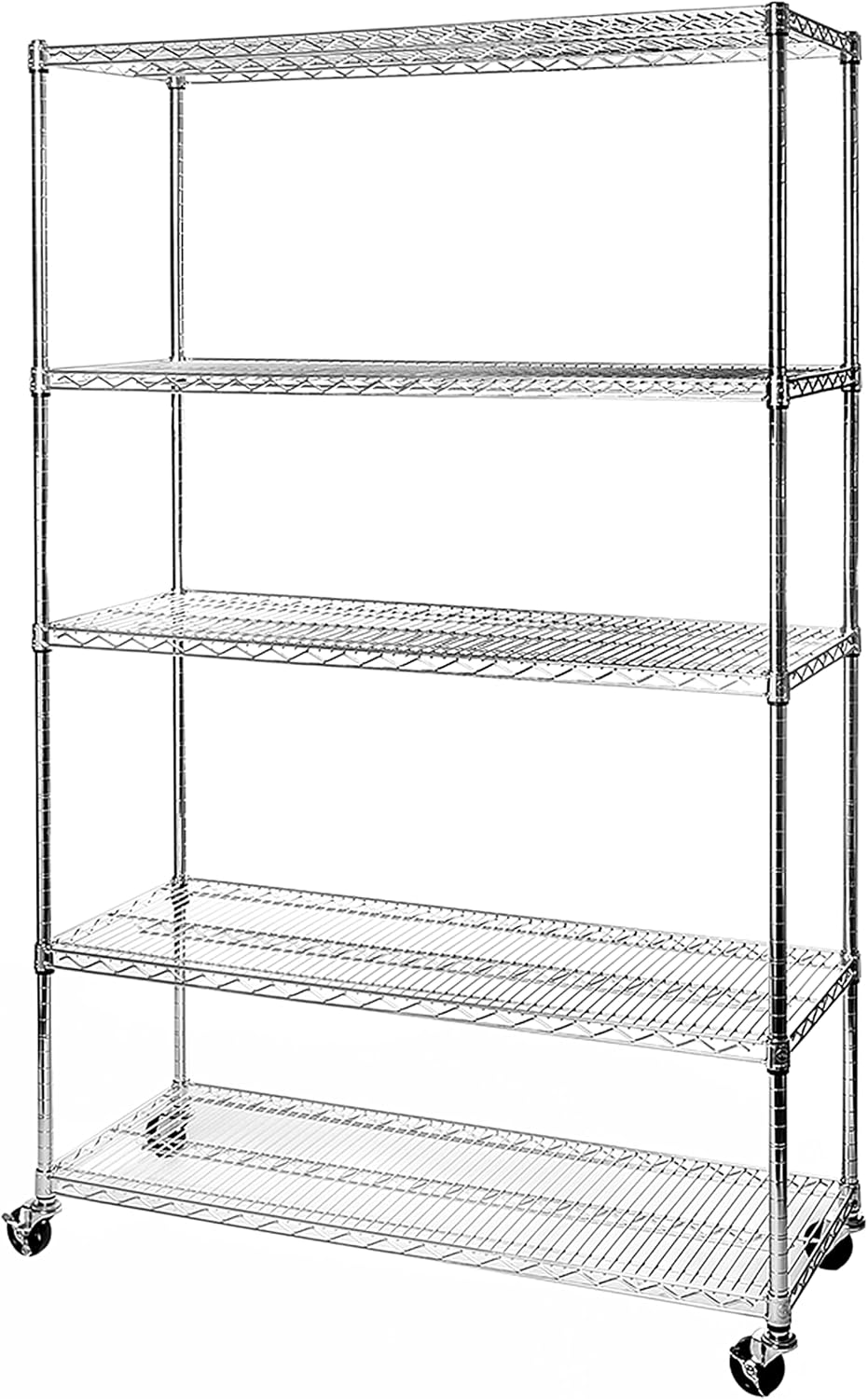 Commercial Kitchen Rack - Commercial Grade Five Tier Steel Wire