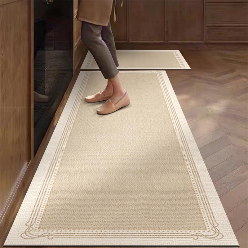Commercial Kitchen Vinyl - Kitchen Rug Pvc Waterproof Leather Carpet