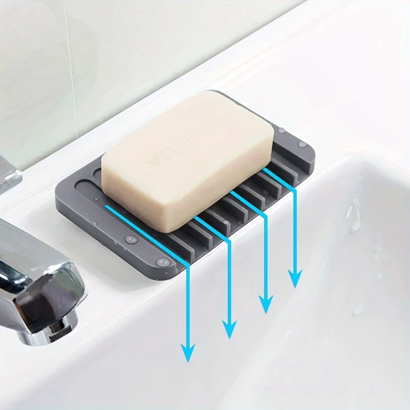 Commercial Kitchen Rack - New 1PC Silicone Draining Soap Box