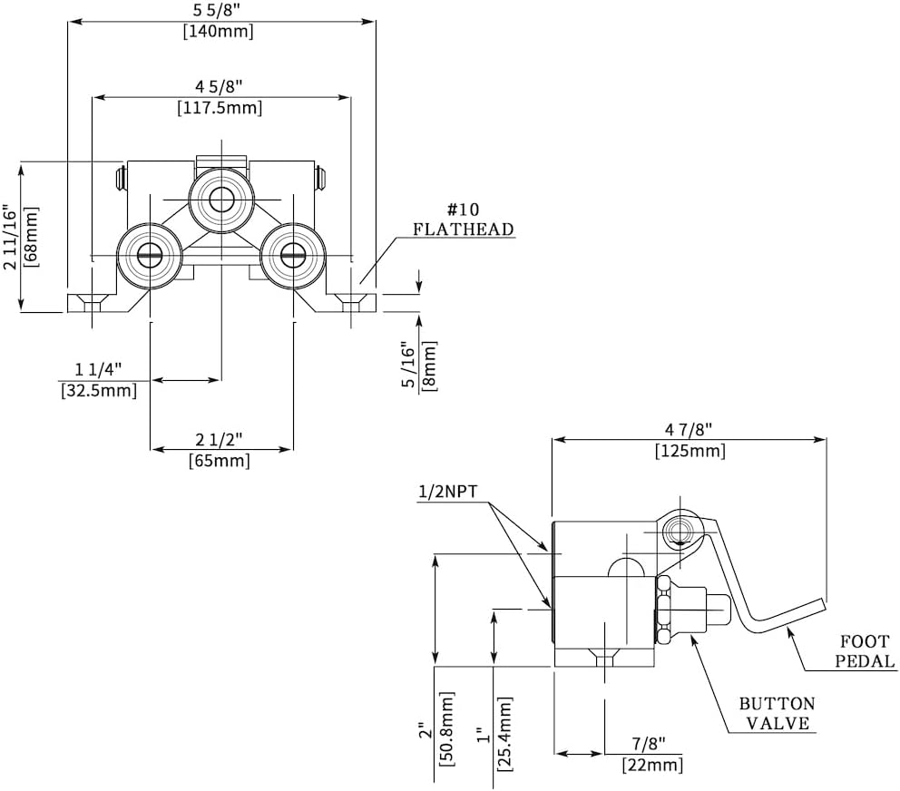 Brass Dual Handle Hot & Cold F - Commercial Kitchen Design review and price