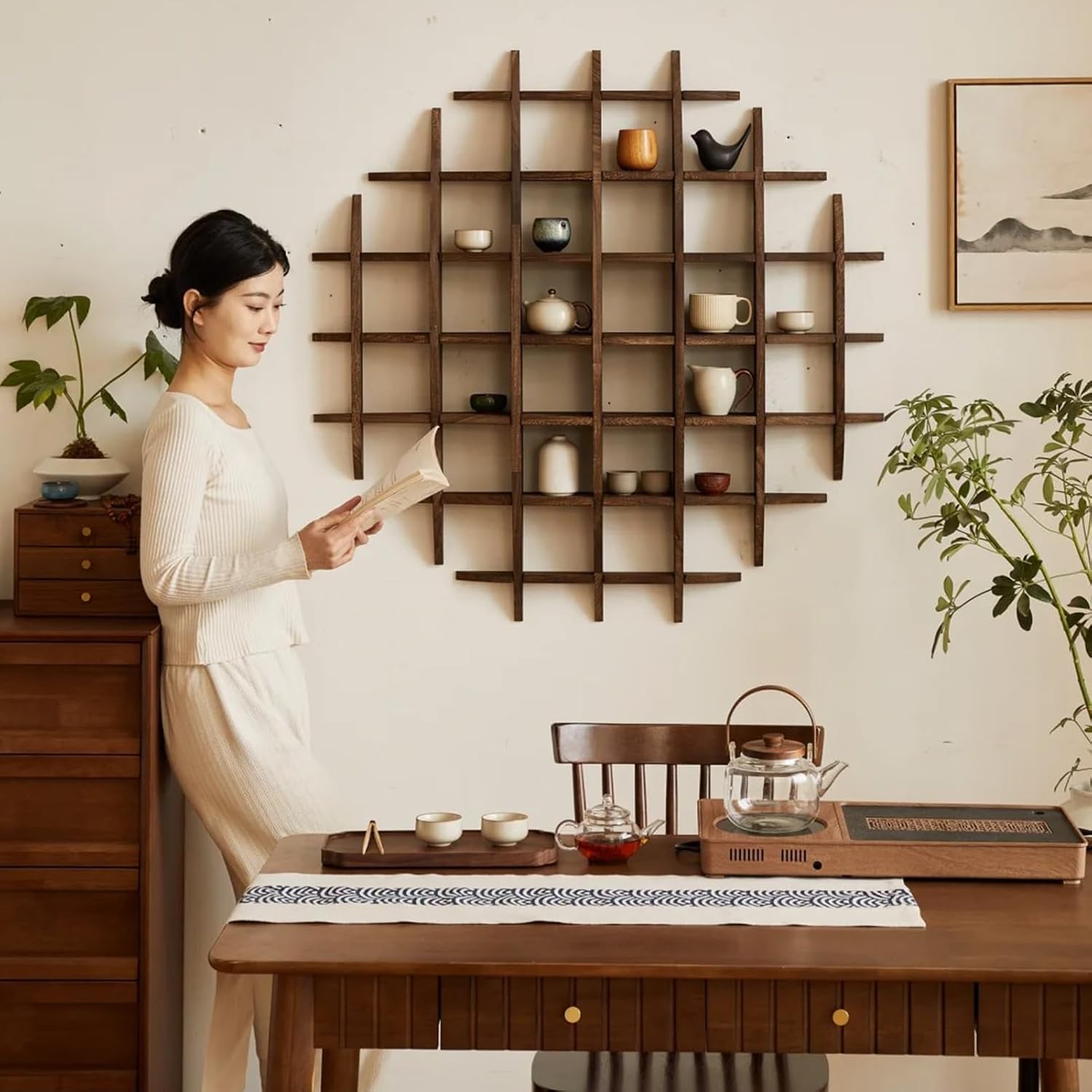 Solid Wood Chinese Tea Cup Hol - Commercial Kitchen Rack review and price