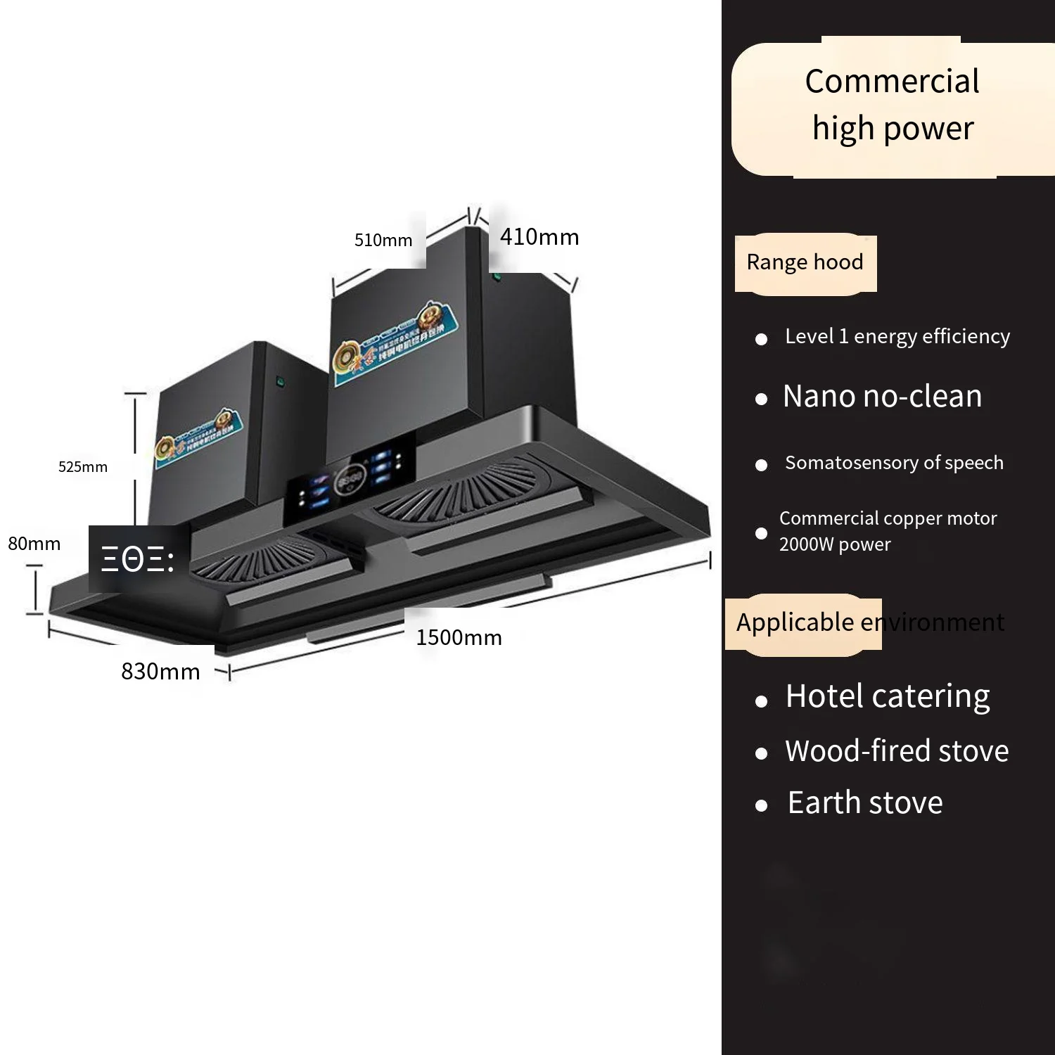 -for OEM  Hood Household Comme - Commercial Kitchen Hoods review and price