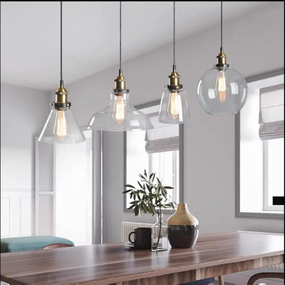 Nordic Retro Style Glass Penda - Commercial Kitchen Light review and price