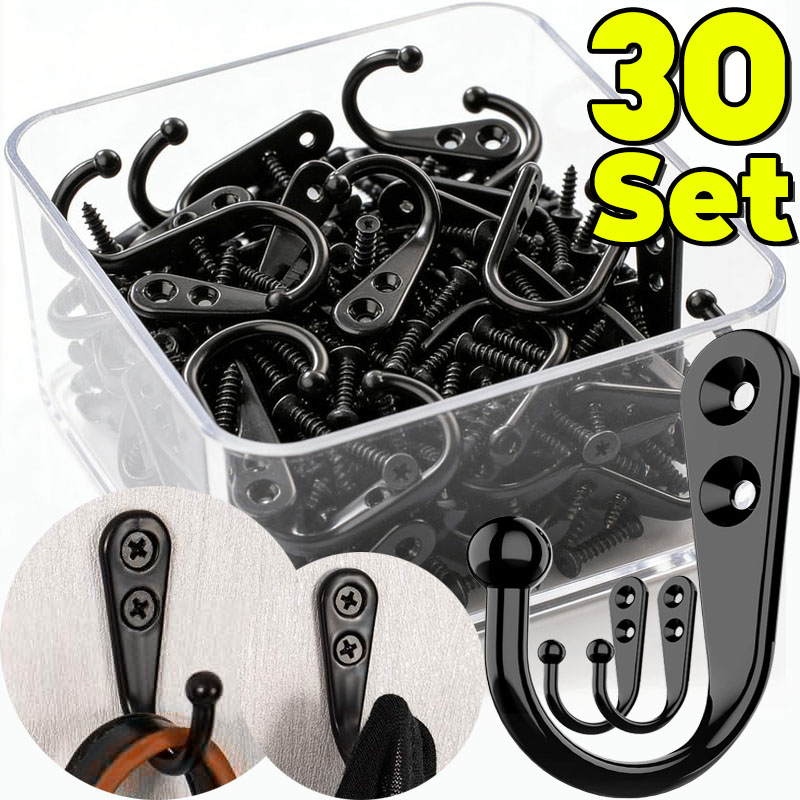 Black Metal Hooks with Screws  - Commercial Kitchen Rack review and price