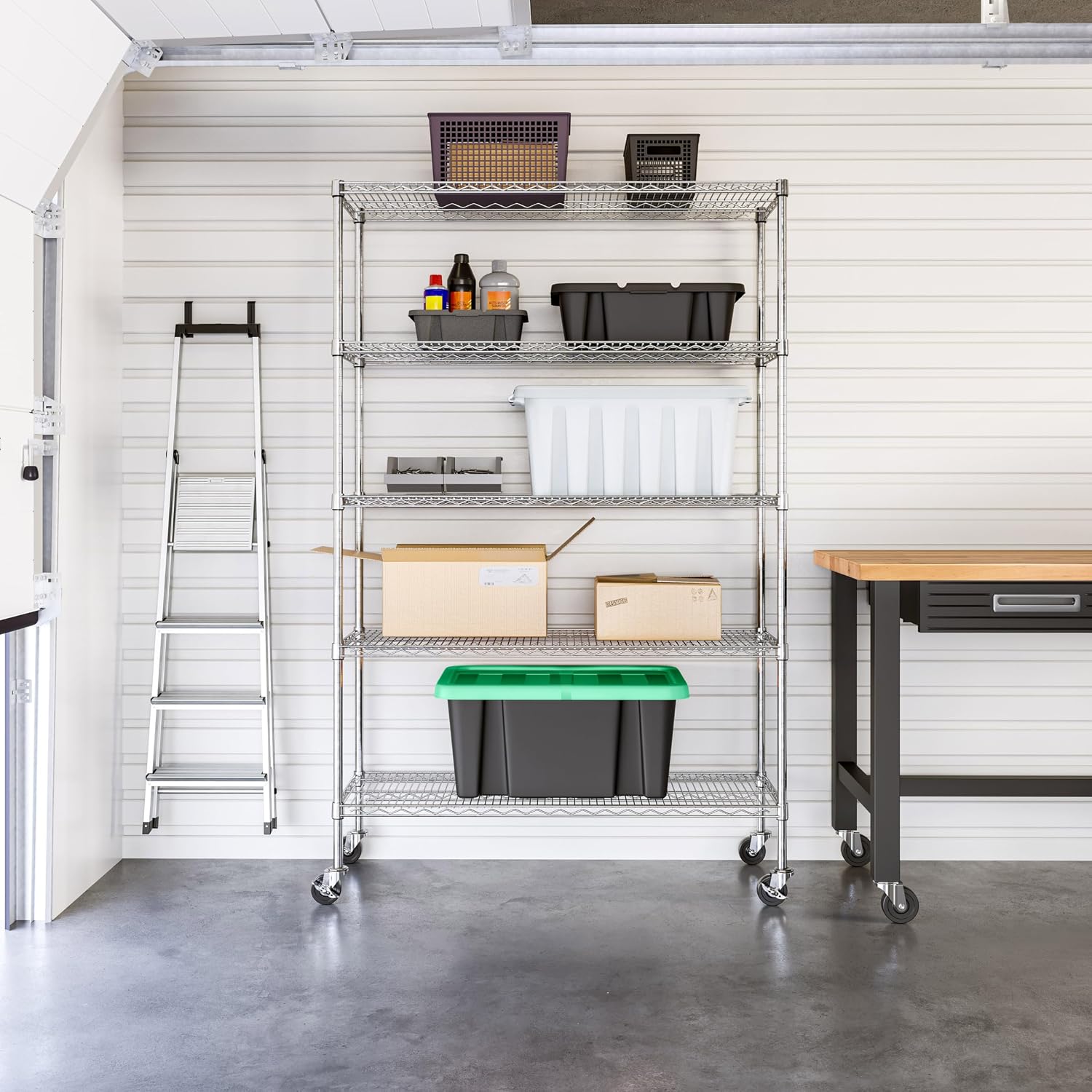 Commercial Grade Five Tier Ste - Commercial Kitchen Rack review and price