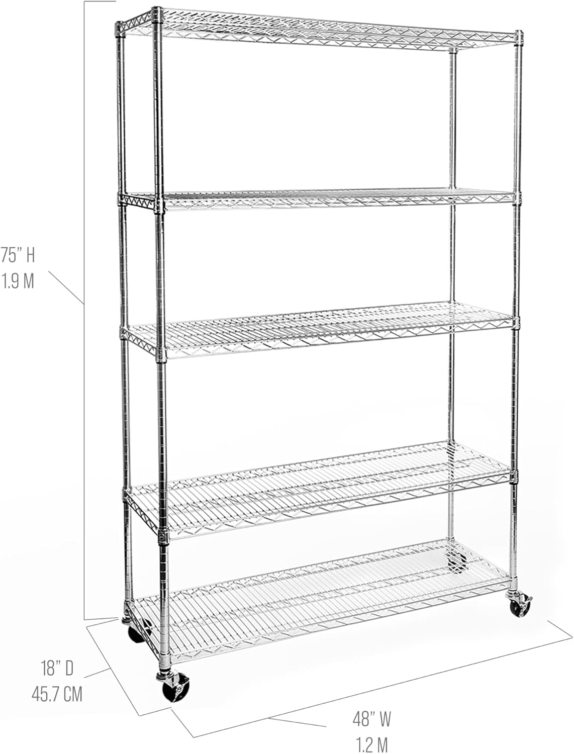 Commercial Grade Five Tier Ste - Commercial Kitchen Rack review and price