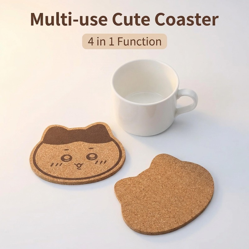 Kawaii Chiikawa Wooden Coaster - Commercial Kitchen Table review and price