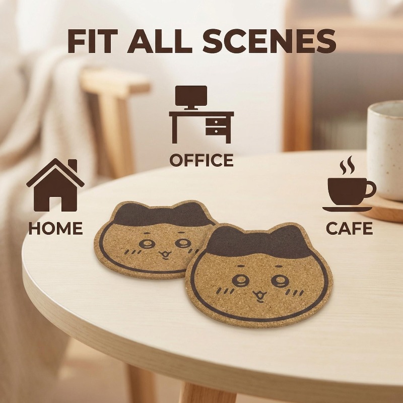 Kawaii Chiikawa Wooden Coaster - Commercial Kitchen Table review and price