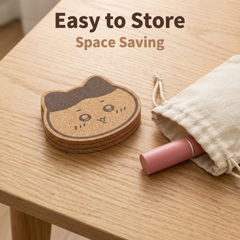 Kawaii Chiikawa Wooden Coaster - Commercial Kitchen Table review and price