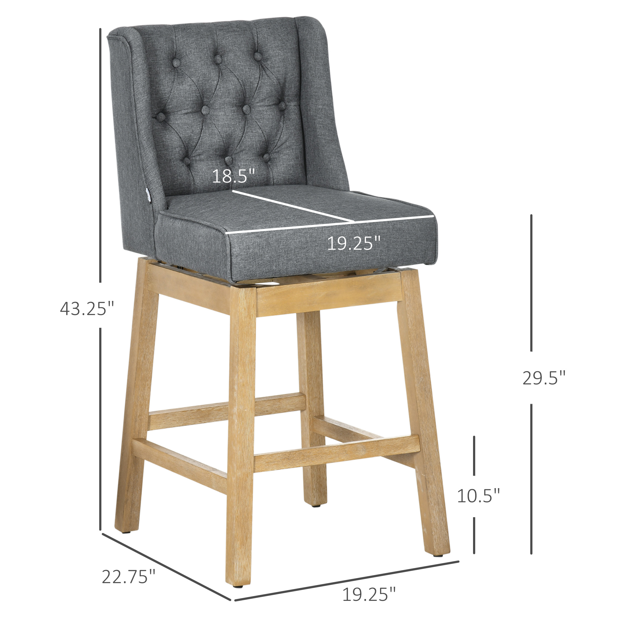 HOMCOM Bar Height Bar Stools S - Commercial Kitchen Design review and price
