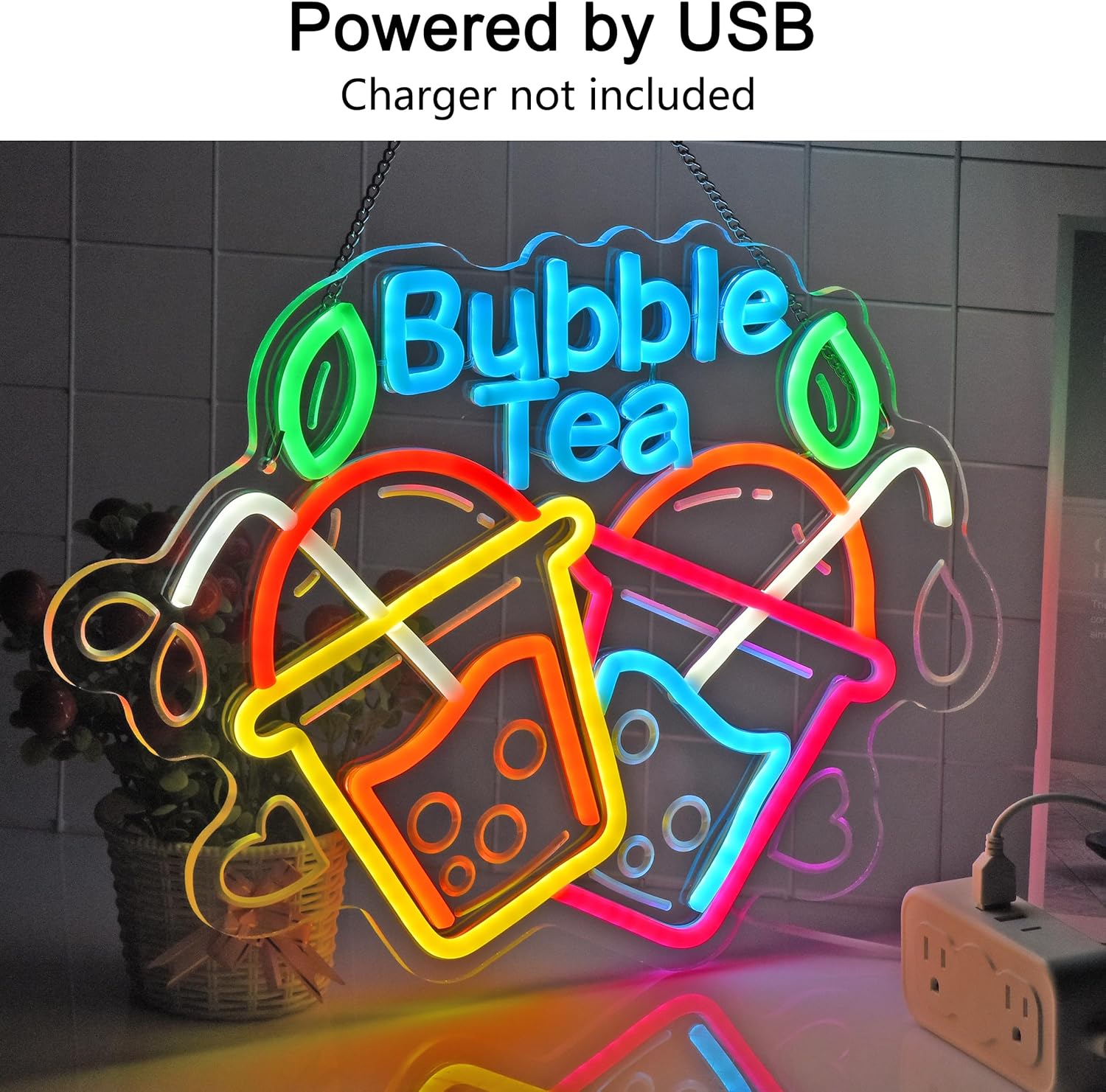 Bubble Tea Neon Sign USB Led L - Commercial Kitchen Light review and price