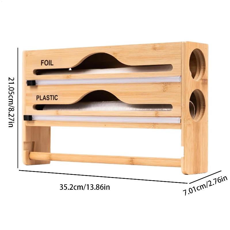 Wooden Cling Film Dispenser wi - Commercial Kitchen Rack review and price