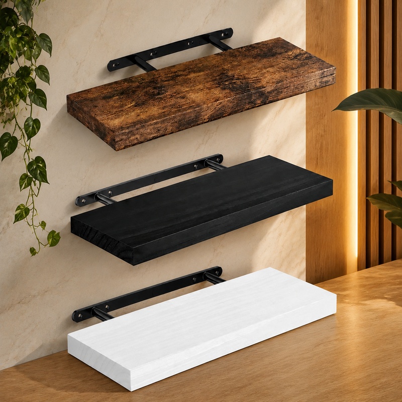 Durable Floating Wall Shelf wi - Commercial Kitchen Rack review and price