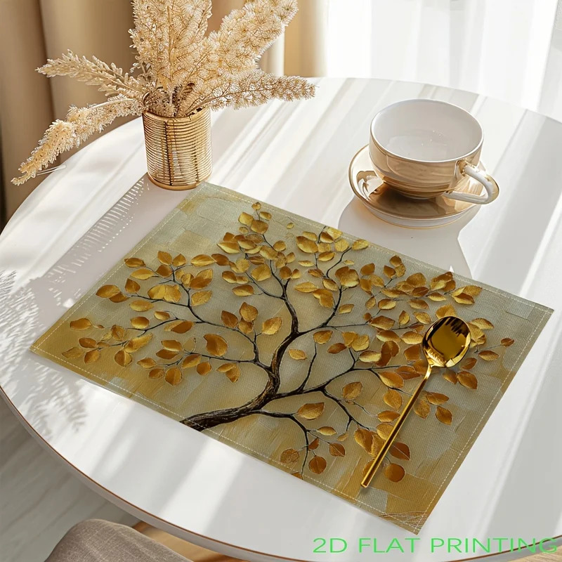 VIKAMA 4-Piece Golden Leaf Tre - Commercial Kitchen Table review and price