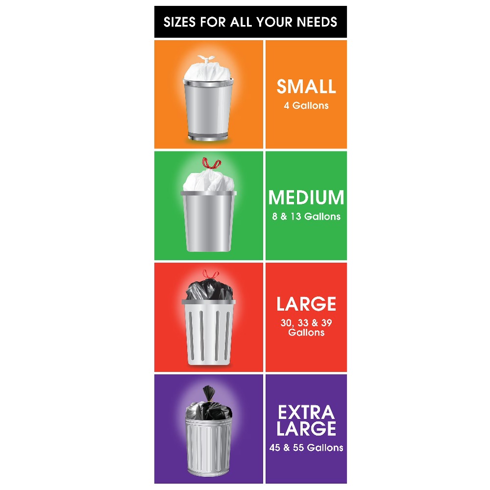 Drawstring Trash Bags 8 Gallon - Commercial Kitchen Use review and price