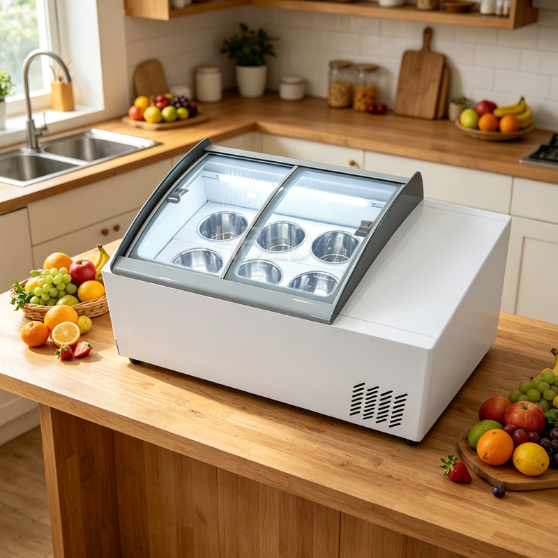 Commercial Refrigerated Ice Cr - Refrigerated Display Case review and price