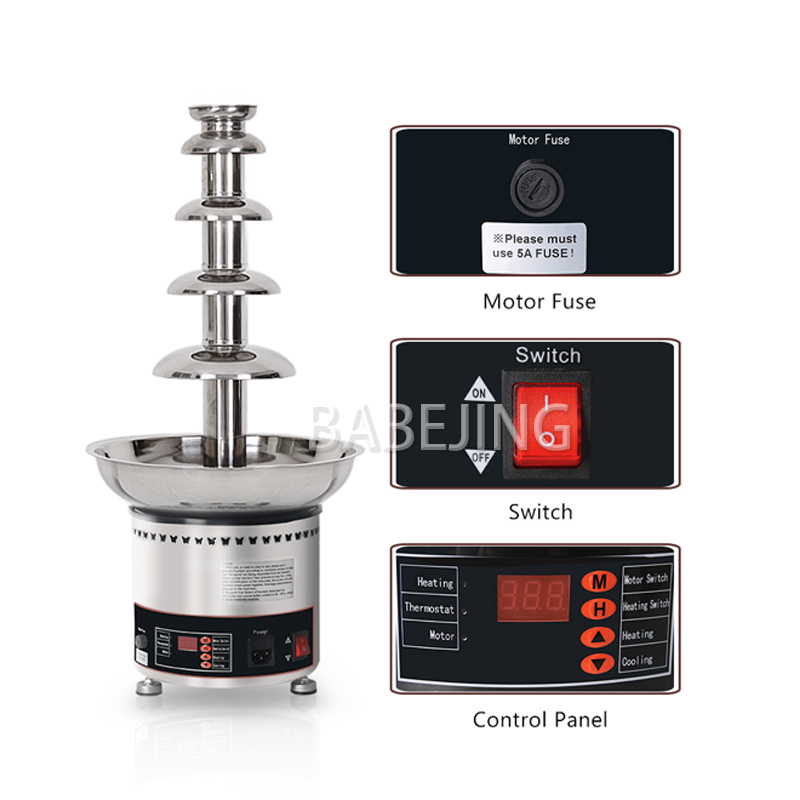 BABEJING High Quality 7-Layer  - Chocolate Fountain Commercial review and price