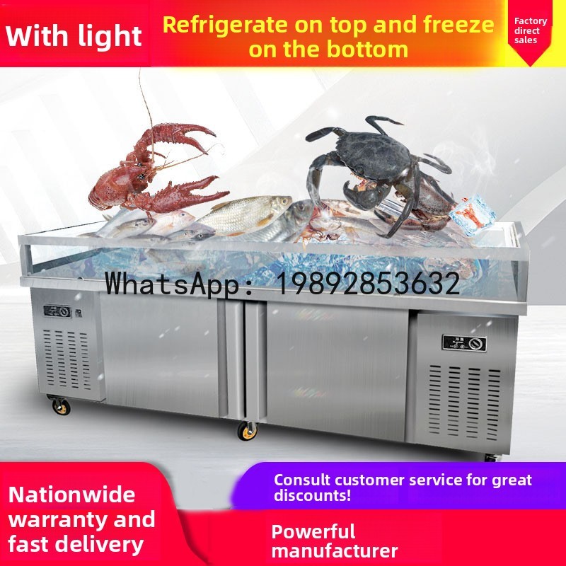 Seafood ice display case refri - Refrigerated Display Case review and price