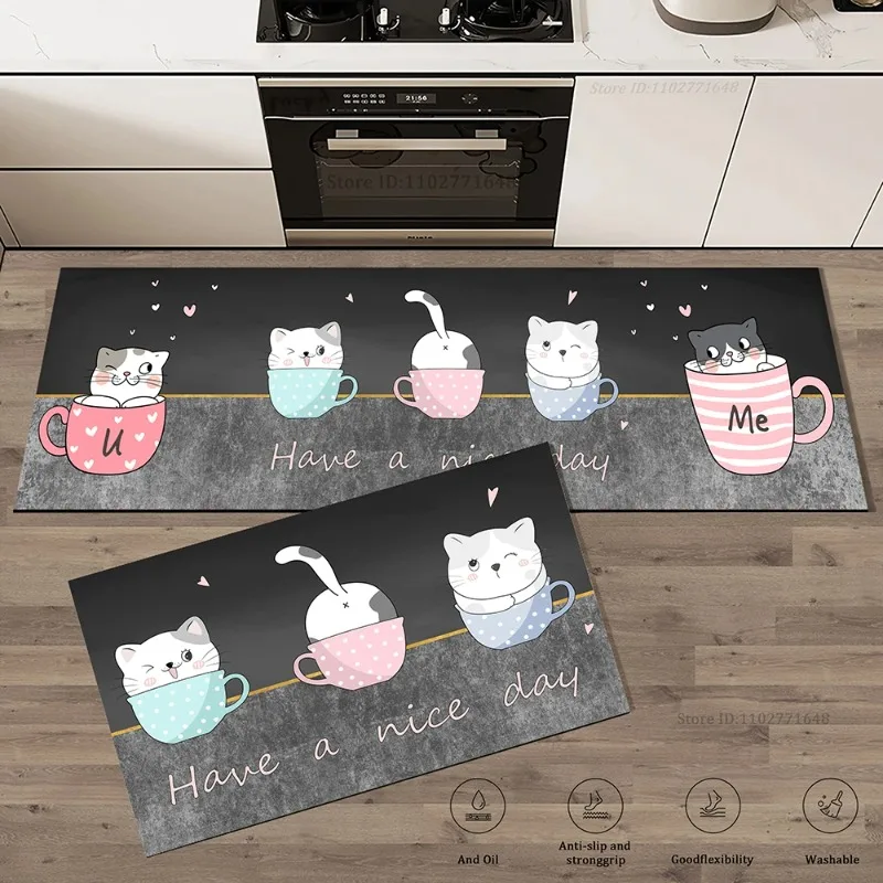 Cat Kitchen Corner  Long Floor - Commercial Kitchen Vinyl review and price