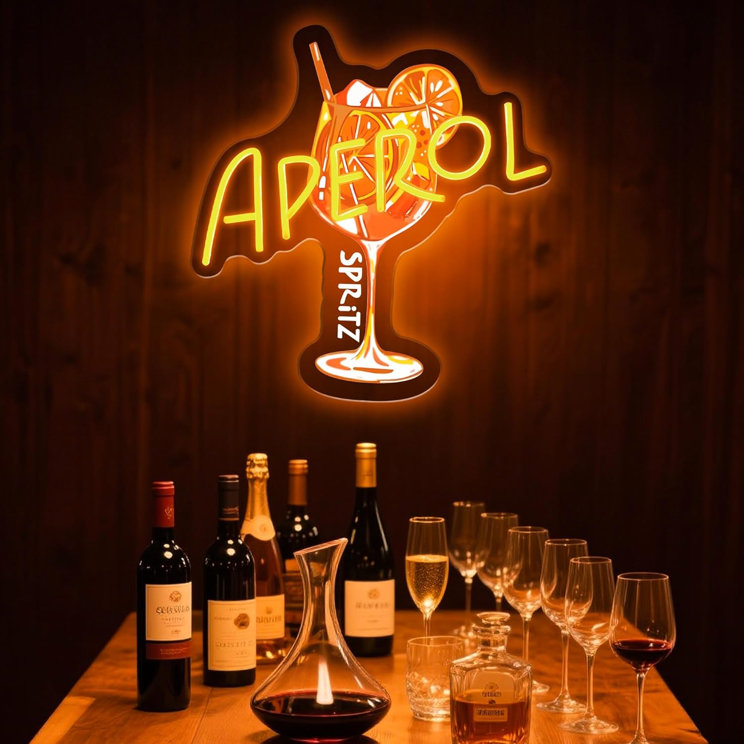 Aperol Spritz Neon Sign LED Co - Commercial Kitchen Light review and price